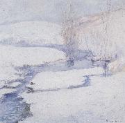 John Henry Twachtman Winter Scene Germany oil painting artist